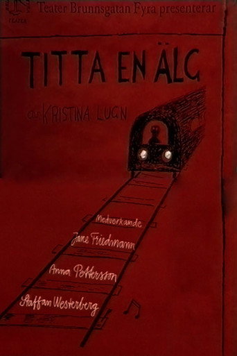 Titta en älg poster