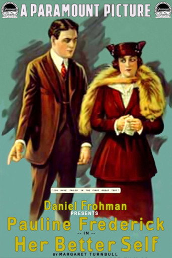 Movie poster for Her Better Self (1917)