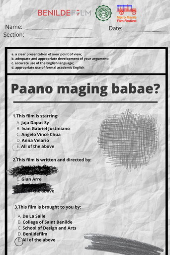 Movie poster for Paano Maging Babae? (2020)