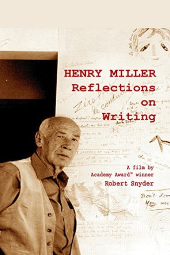 Movie poster for Henry Miller: Reflections on Writing (1974)