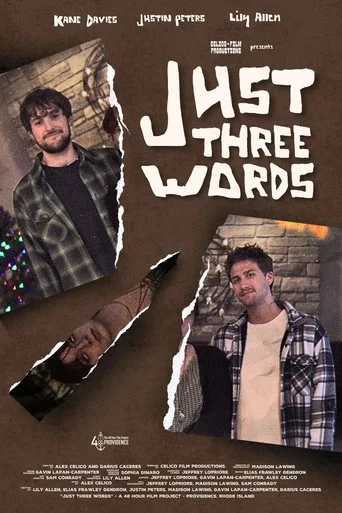 Movie poster for Just Three Words (2026)
