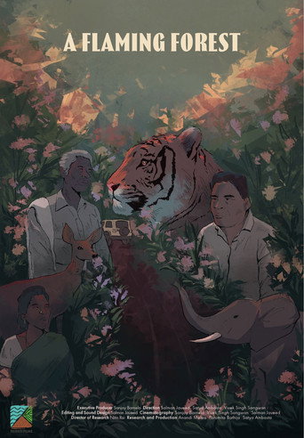 Movie poster for A Flaming Forest