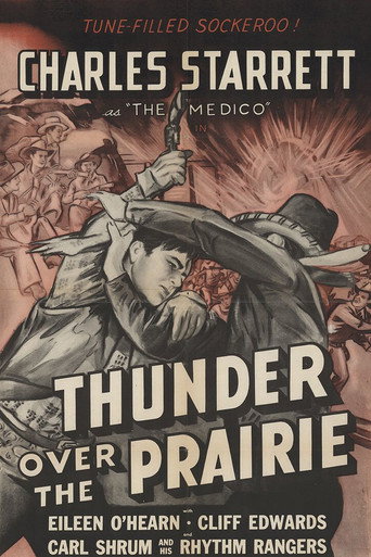 Movie poster for Thunder Over the Prairie (1941)