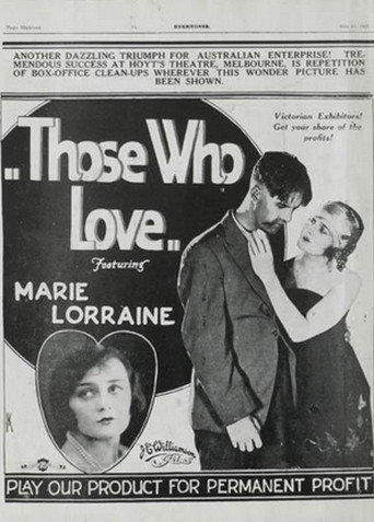 Movie poster for Those Who Love (1925)
