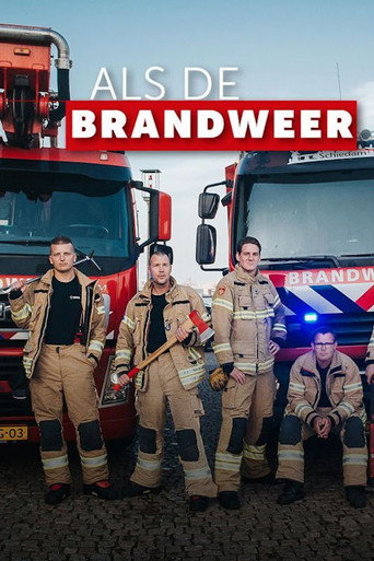 Als de brandweer poster