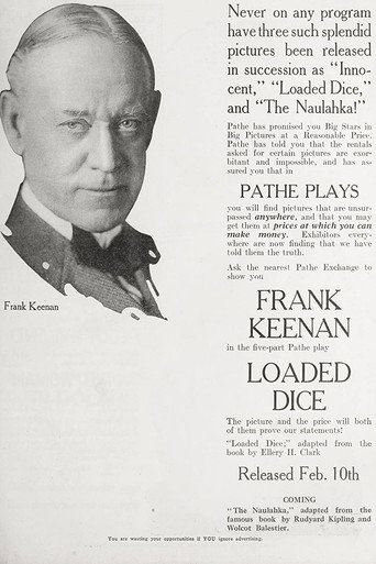 Movie poster for Loaded Dice (1918)