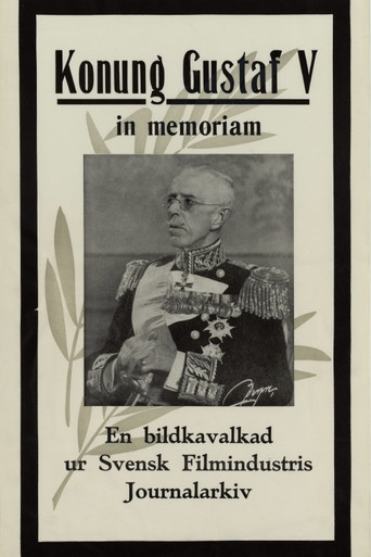 Movie poster for Konung Gustaf V in memoriam (1950)