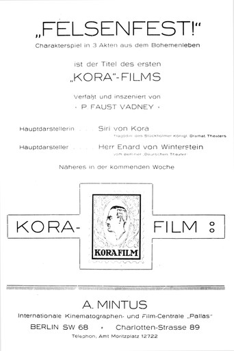 Movie poster for Felsenfest (1916)