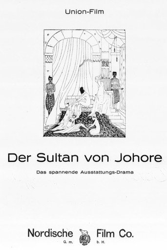 Movie poster for Der Sultan von Johore (1917)
