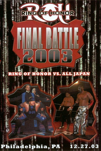 Movie poster for ROH Final Battle 2003 (2003)