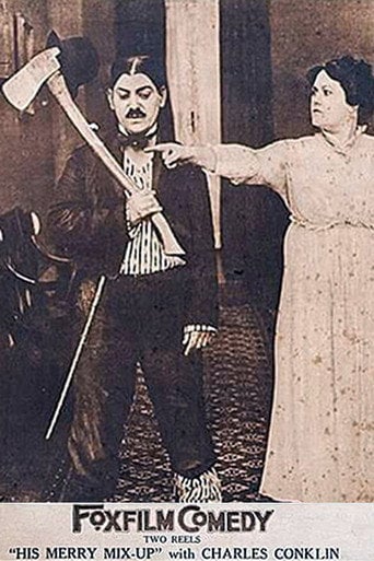 Movie poster for His Merry Mix-Up (1917)