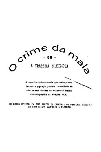 Movie poster for O Crime da Mala (1928)