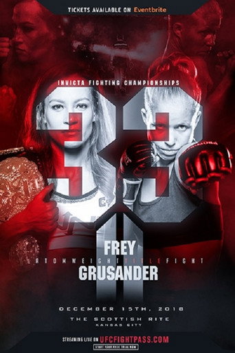 Movie poster for Invicta FC 33: Frey vs. Grusander II (2018)
