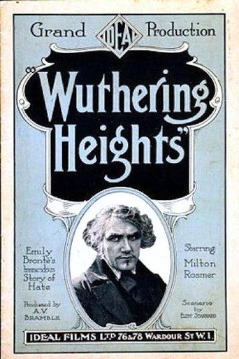 Movie poster for Wuthering Heights (1920)