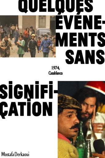 Movie poster for About Some Meaningless Events (1974)