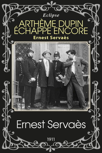 Movie poster for Artheme Dupin Escapes Again (1912)