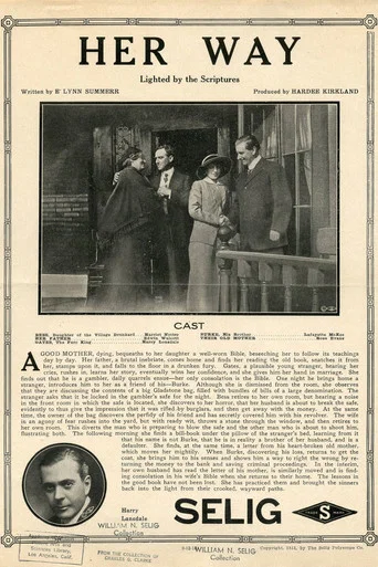 Movie poster for Her Way (1913)