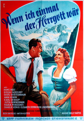 Movie poster for If I Could Be God Just Once (1954)
