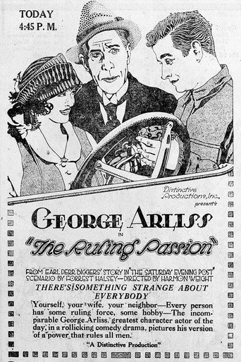 Movie poster for The Ruling Passion (1922)