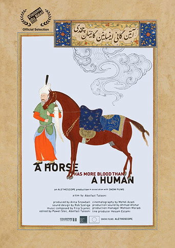 Movie poster for A Horse Has More Blood Than a Human (2020)