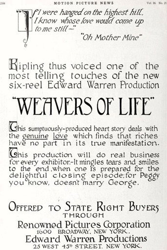 Movie poster for The Weavers of Life (1917)