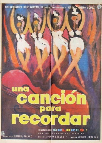 Movie poster for Una canción para recordar (1960)