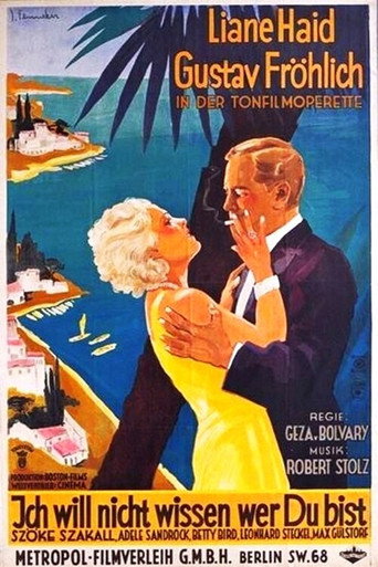 Movie poster for I Do Not Want to Know Who You Are (1932)