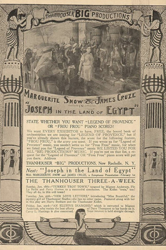 Movie poster for Joseph in the Land of Egypt (1914)