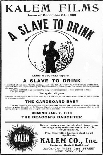 Movie poster for A Slave to Drink (1909)