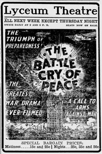 Movie poster for The Battle Cry of Peace (1915)
