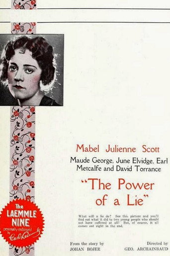 Movie poster for The Power of a Lie (1923)