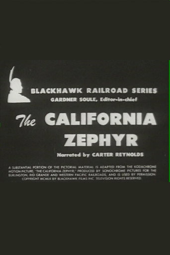 Movie poster for The California Zephyr (1952)