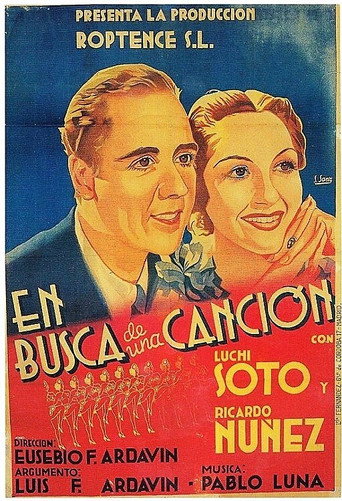 Movie poster for En busca de una canción (1937)