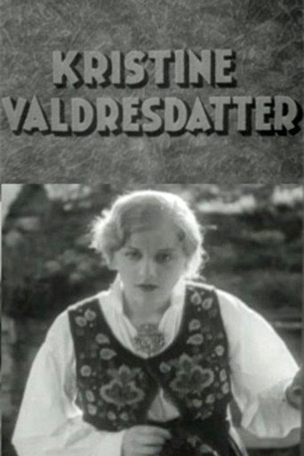 Movie poster for Kristine Valdresdatter (1930)