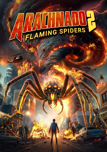 Movie poster for Arachnado 2: Flaming Spiders (2026)