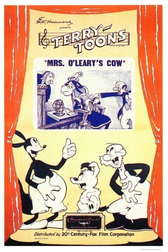 Movie poster for Mrs. O'Leary's Cow (1938)