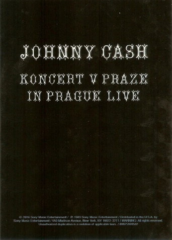 Johnny Cash: Live in Prague poster