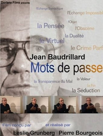 Movie poster for Mots de passe