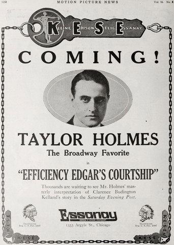 Movie poster for Efficiency Edgar's Courtship (1917)
