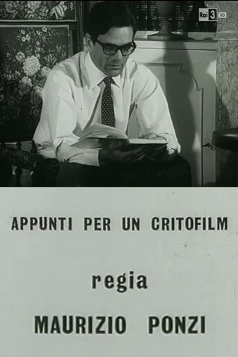 Movie poster for Notes from a Critofilm (1966)