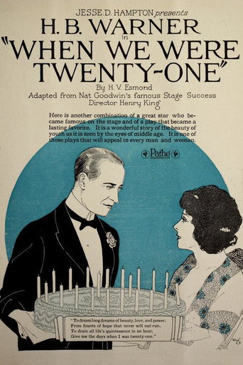 Movie poster for When We Were Twenty-One (1921)