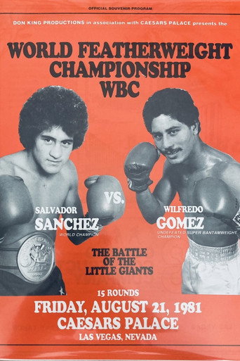 Movie poster for Salvador Sanchez vs. Wilfredo Gomez (1981)