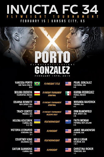 Movie poster for Invicta FC 34: Porto vs. Gonzalez (2019)