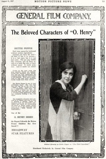 Movie poster for The Third Ingredient (1917)