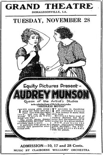 Movie poster for Heedless Moths (1921)