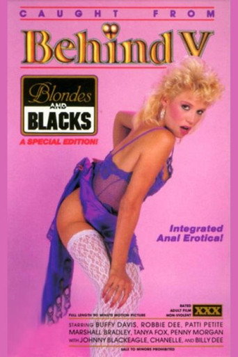 Movie poster for Caught from Behind 5: Blondes & Blacks (1986)