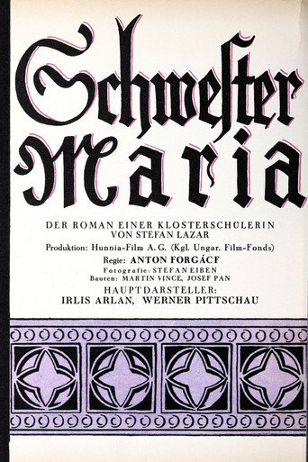 Movie poster for Mária növér (1929)