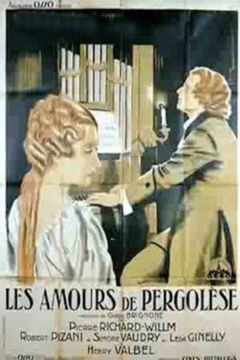 Movie poster for Les Amours de Pergolese (1933)