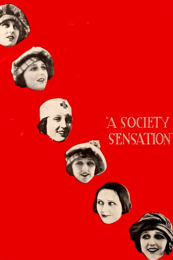 Movie poster for A Society Sensation (1918)