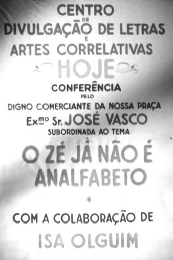 Movie poster for O Zé já não é Analfabeto (1952)